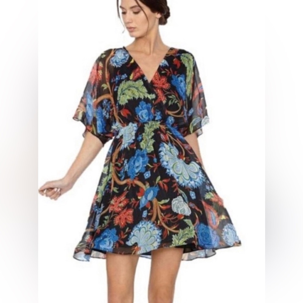 Alice and Olivia multicolor mid dress